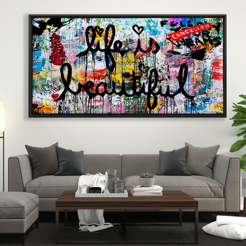 Street Graffiti Art Life Is Beautiful