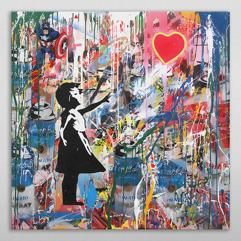 Banksy Style Art