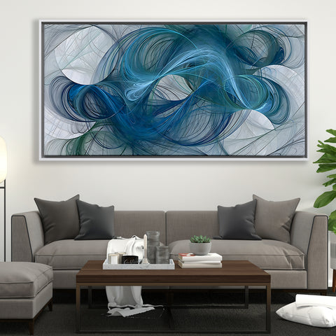 Abstract Blue Hair